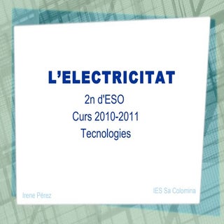 L'electricitat 2nESO