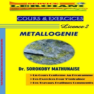 Cours & Exercice métalogénie (Dr. s...