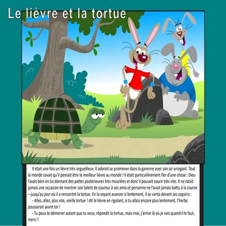 Le lièvre et la tortue PPT