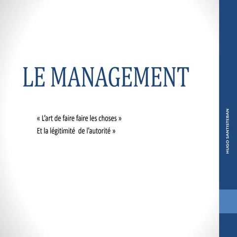 LE MANAGEMENT