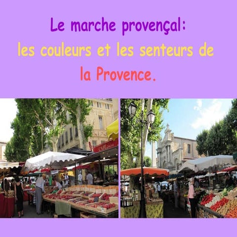 Le marché provencal