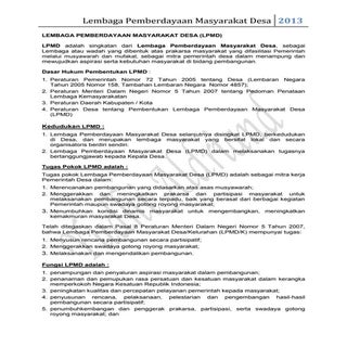 Lembaga Pemberdayaan Masyarakat Des...