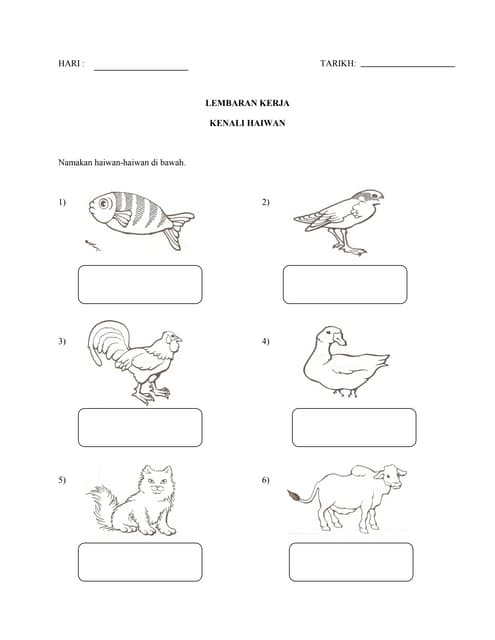 Lembaran kerja kanak-kanak 5 | PDF