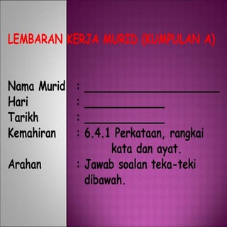 Lembaran Kerja Murid 2