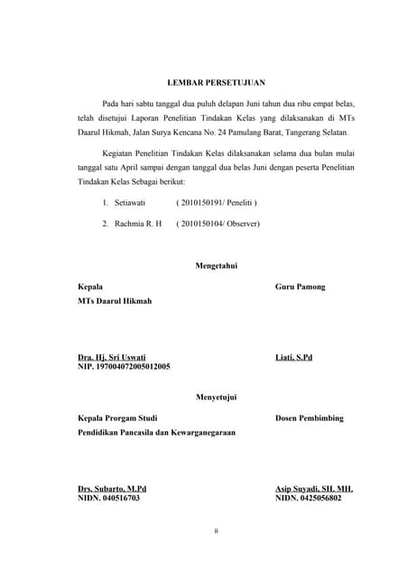 Lembaran P Engesahan Ptk