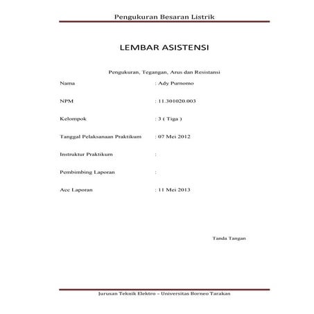 Lembar asistensi pbl