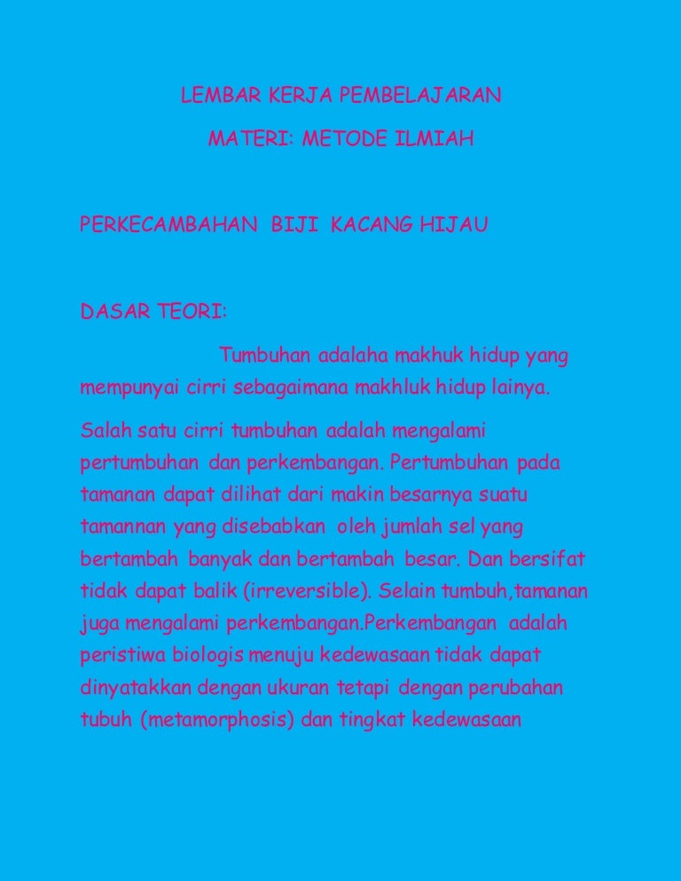 Mengapa Tumbuhan Dapat Mengalami Pertumbuhan Dan Perkembangan Sekali