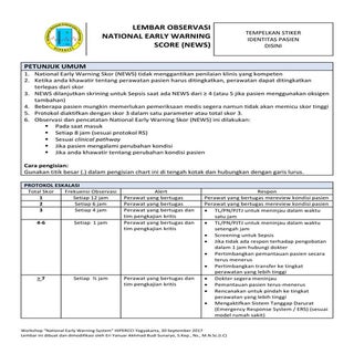 Lembar Early Warning Score HIPERCCI...
