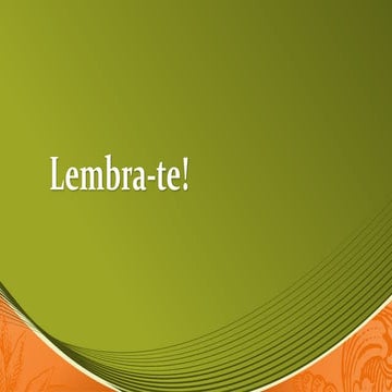 Lembra te! | PPT