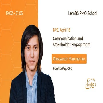 Oleksandr Marchenko: Communication and Stakeholder Engagement (UA) | PPTX