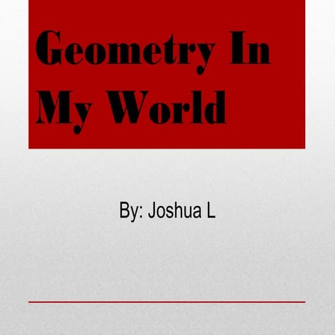 Geometry In My World (JL)