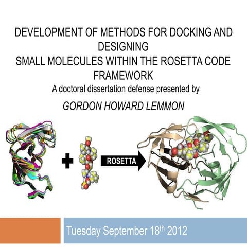 Docking & Designing Small Molecules within Rosetta Code Framework