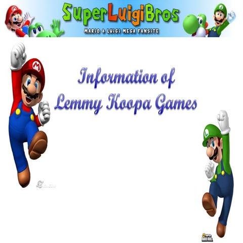 Lemmy Koopa’s profile and biography information available at Super Luigi Bros...