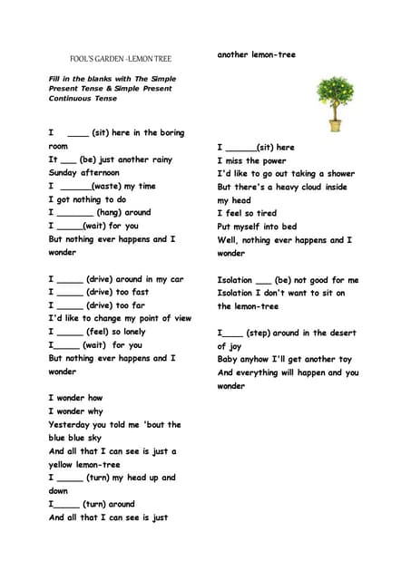 Yellow lemon tree for adults | PDF