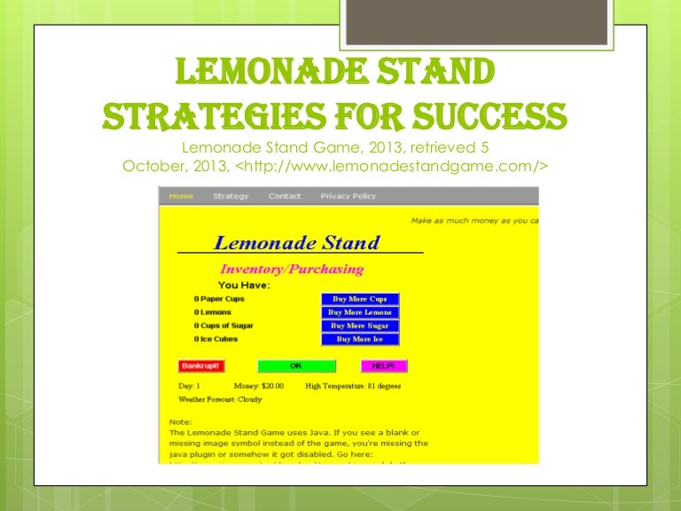 Lemonade Stand