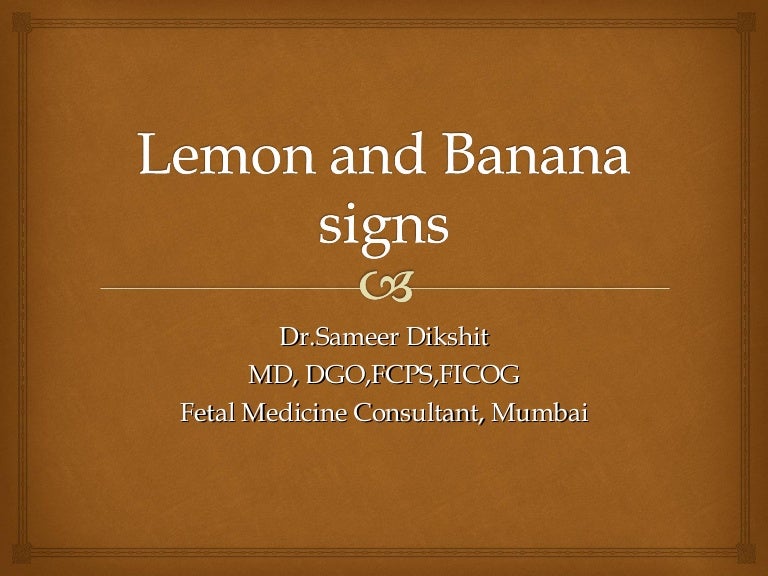 Lemon and Banana signs