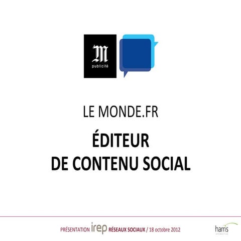 Le Monde.fr - Editeur de contenu social - Oct 2012