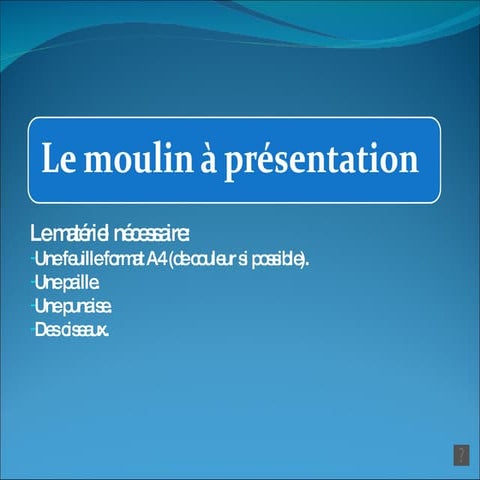 Le Moulin à PréSentation IES Cami del Mar