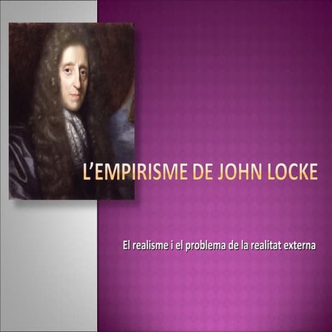 L’empirisme de John Locke (realitat)