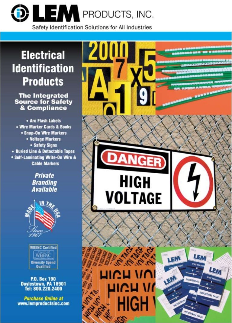 Lem products, inc. electrical identification solutions