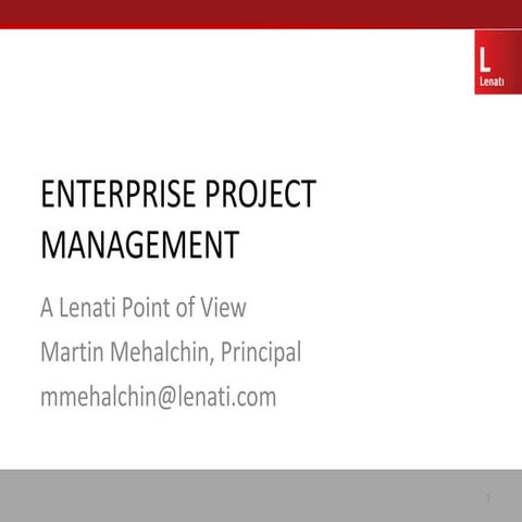 Enterprise Project Management