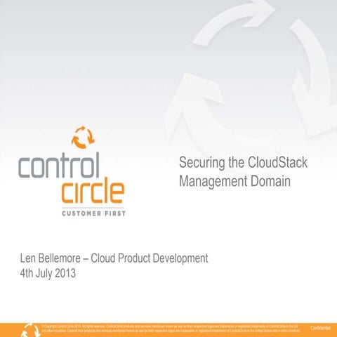CloudStack European User Group - controlCircle 