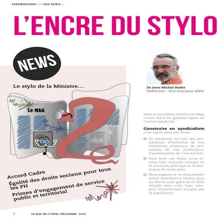 L'encre du stylo de la ministre