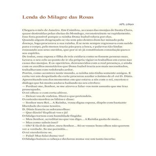 Lenda do milagre das rosas