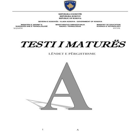 Testime ne-lenden-e-gjuhes-shqipe-per-klasat-fillore | PDF