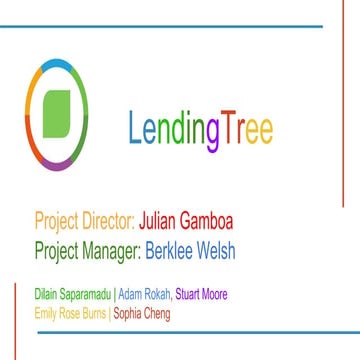 Lending Tree - Social Media Strategies (Digital Marketing Today: F17)