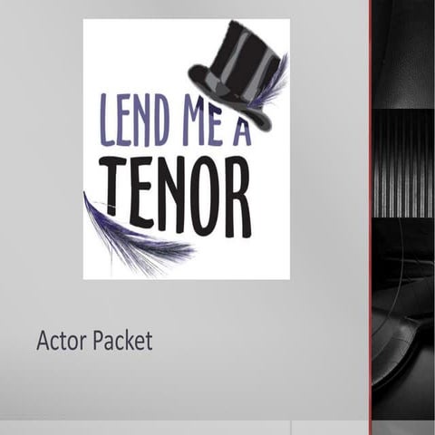 Lend Me A Tenor Actor Packet