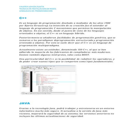 Lengiajes de programacion valeria loaiza zuleta