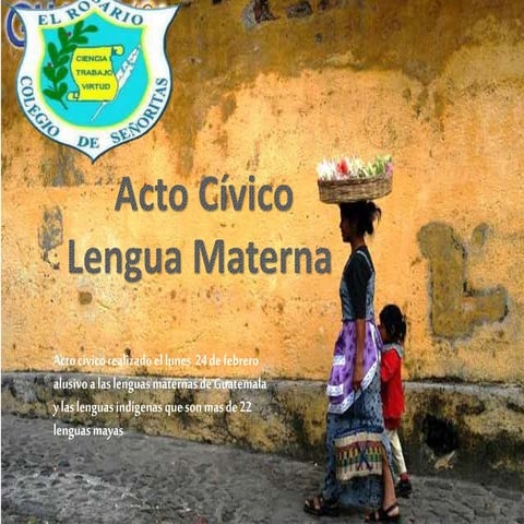 Acto  Civíco 2016 Marzo-Lengua materna