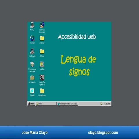 Lengua de signos. accesibilidad web.