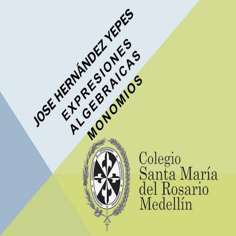 Lenguaje Algebraico y Monomio