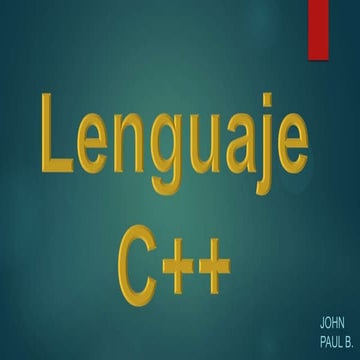 LENGUAJE DE PROGRAMACION C | PPTX