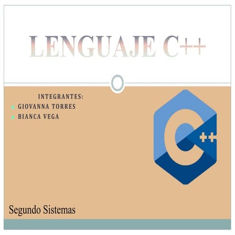 Lenguaje c++ | PPT