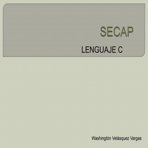 Lenguaje C_Curso Secap