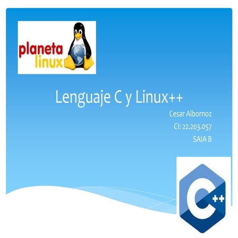 Lenguaje c y linux++ | PPTX