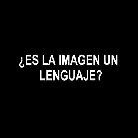 Lenguaje de la imagen
