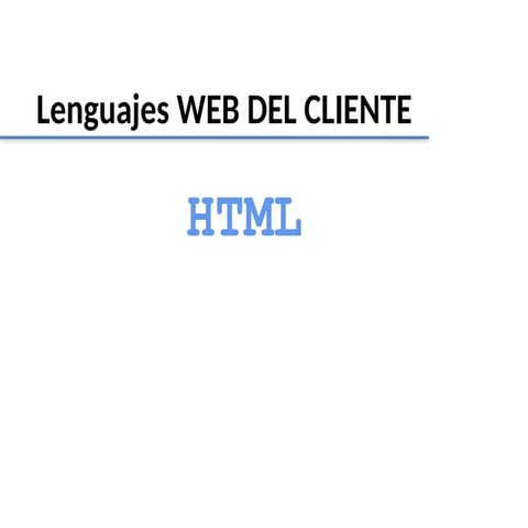 Fundamentos de HTML: Estructura y Diseño Web