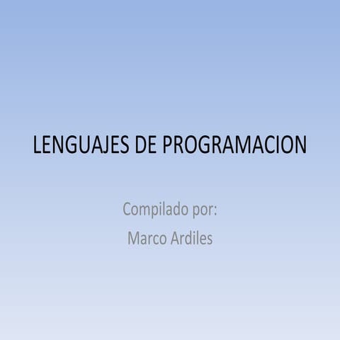 Lenguaje de programación