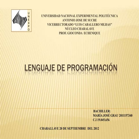 Lenguaje de programación maria