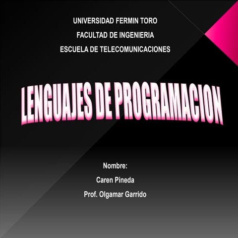 Lenguaje de programacion