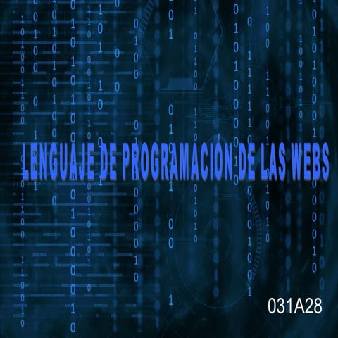 031A28 Lenguaje de programación web