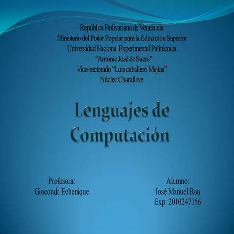 Lenguaje de programacion