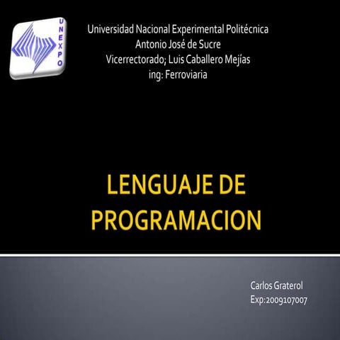 Lenguaje de programación | PPTX