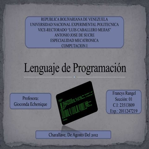 Lenguaje de programación maria | PPTX