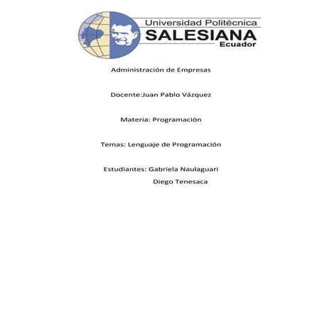 Lenguaje de programacion