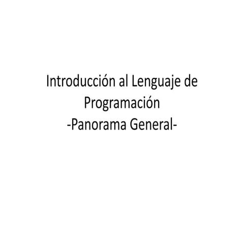 Lenguaje de programacion